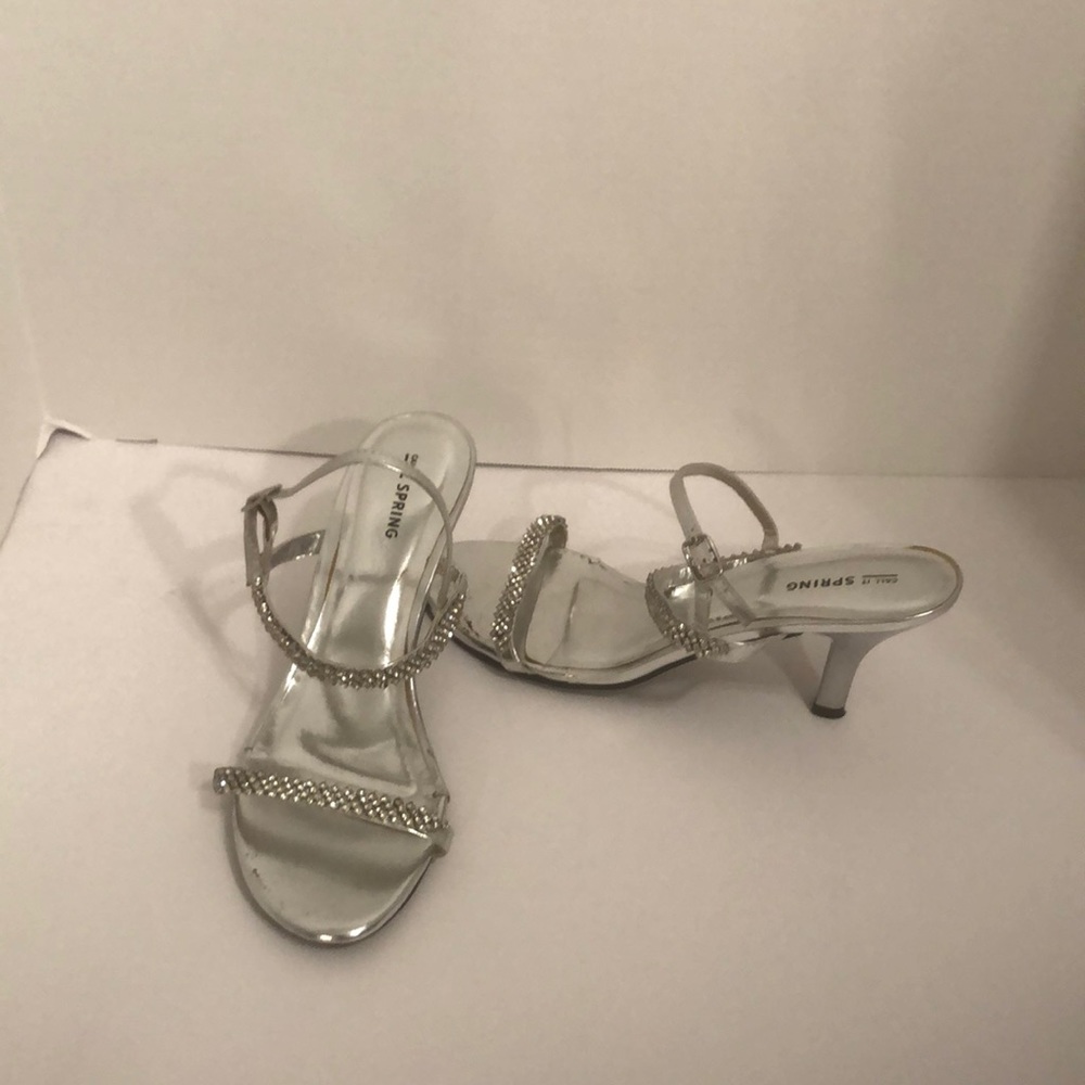 Silver sandals